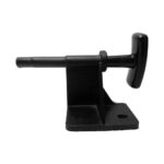 Manija Interna Apertura de Capot Universal Adaptable con base para tornillo negra delantera