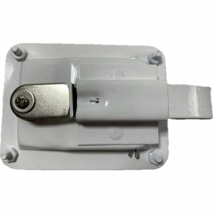 Manija Externa Bodega Universal Con Llave Metálica BlancaManija Externa Bodega Universal Con Llave Metálica Blanca