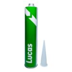 Silicona Poliuretano Para Vidrios Parabrisas Automovil Negra