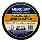 Cinta Aislante 5m Negra Mercury Certificación Ul